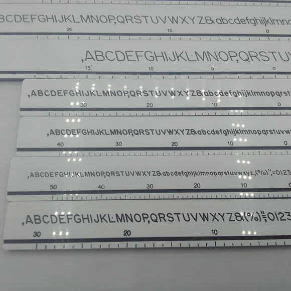 Alpha Lettering Guide Set - Picture 5 of 5